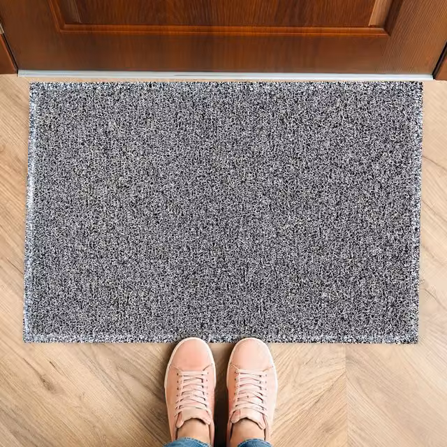 Doortex Twistermat Indoor Entrance Mat, Black, White and Grey, W/D/H: 120 x 90 x 1.2 cm