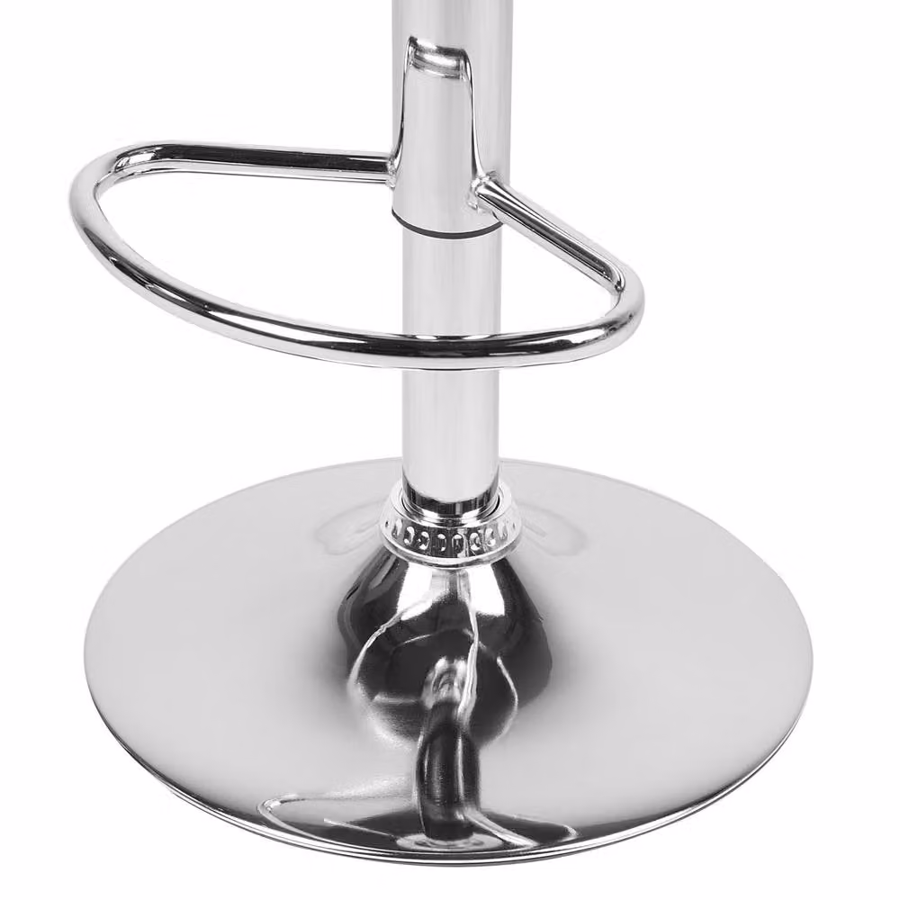 Wyld and Coco Set of 2 Black Faux Leather Swivel Bar Stools – 4