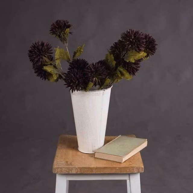 Lemon Pavilion Chocolate Chrysanthemum Artificial Flower in Brown, W20 x D20 x H45 cm