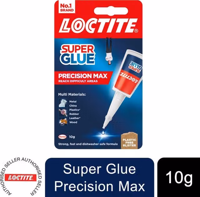 Loctite Precision Max All-Purpose Cyanoacrylate Liquid Glue, Transparent, 10 g