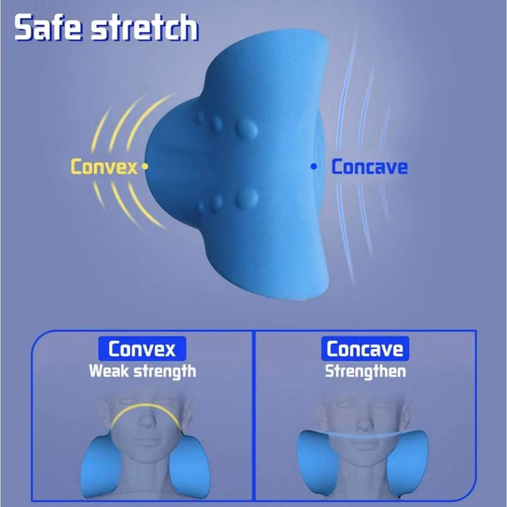 SPETLEK Neck Stretcher Relaxer Pillow for Cervical and Shoulder Pain Relief, Blue – 4
