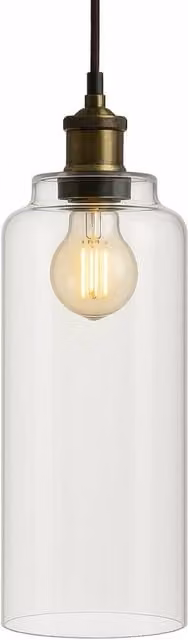 CGC Lighting Margot Transparent Glass Cylinder Lampshade