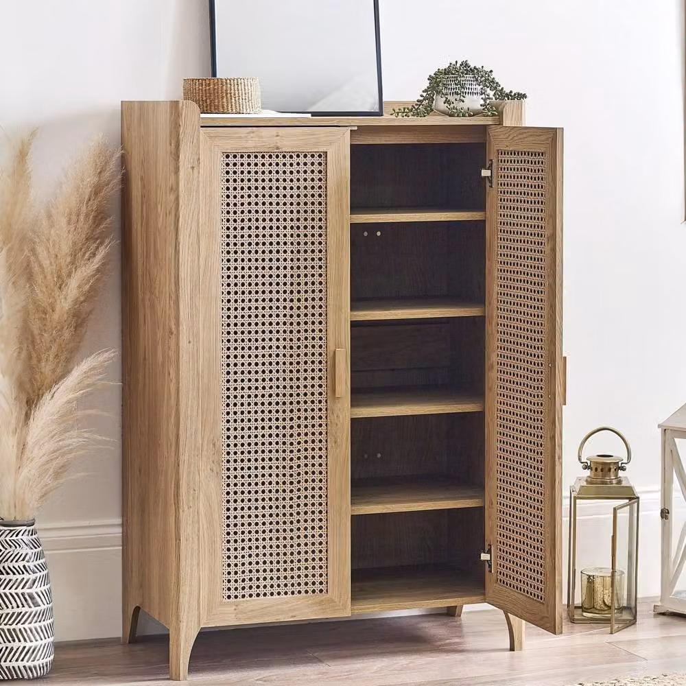 Cheshire Premium Melrose Shoe Cupboard in Light Oak – 3