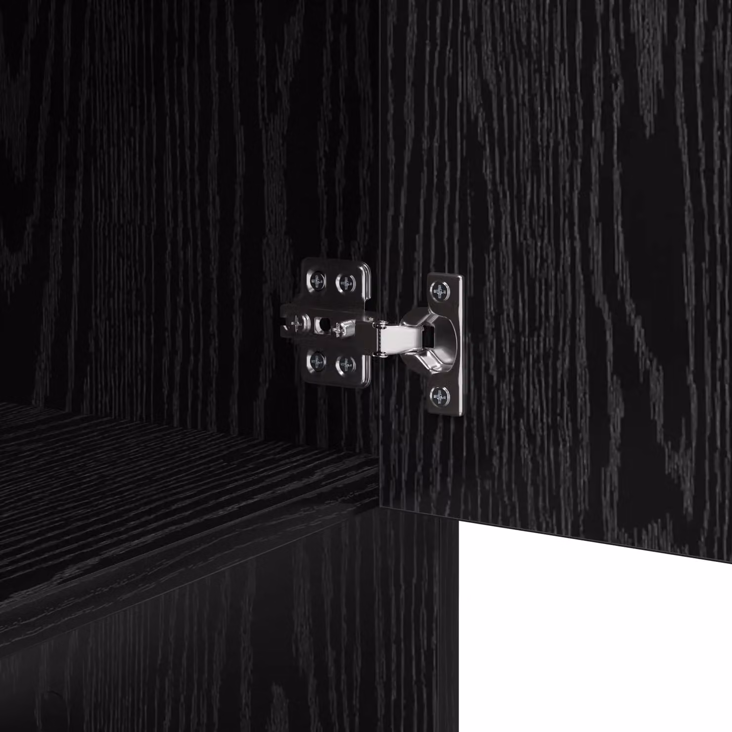 Berkfield Home Black Oak Sideboard with Shelf and Door, W/D/H: 97 x 29 x 75 cm – 8