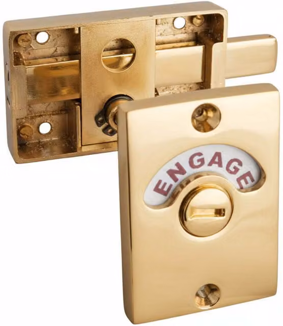 Betley Butterfly Bathroom Indicator Bolt in Brass Gold