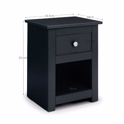 Julian Bowen Radley Anthracite Bedside Table – 2