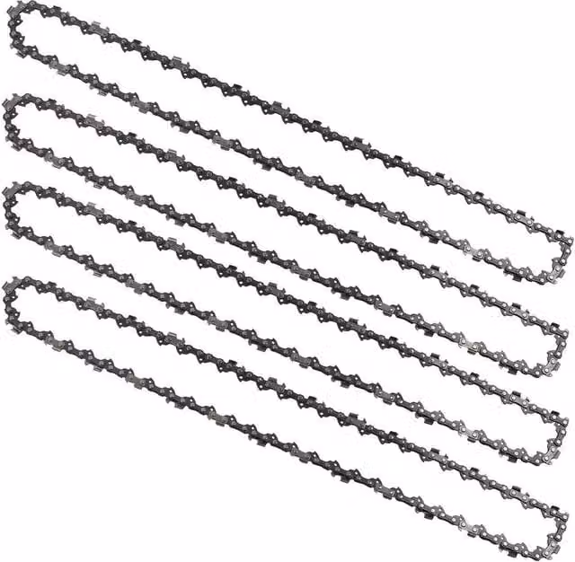 SPETLEK 12 Inch 3/8" LP Chainsaw Saw Chain Parts, 45DL, 0.050, 4 Pack, Silver