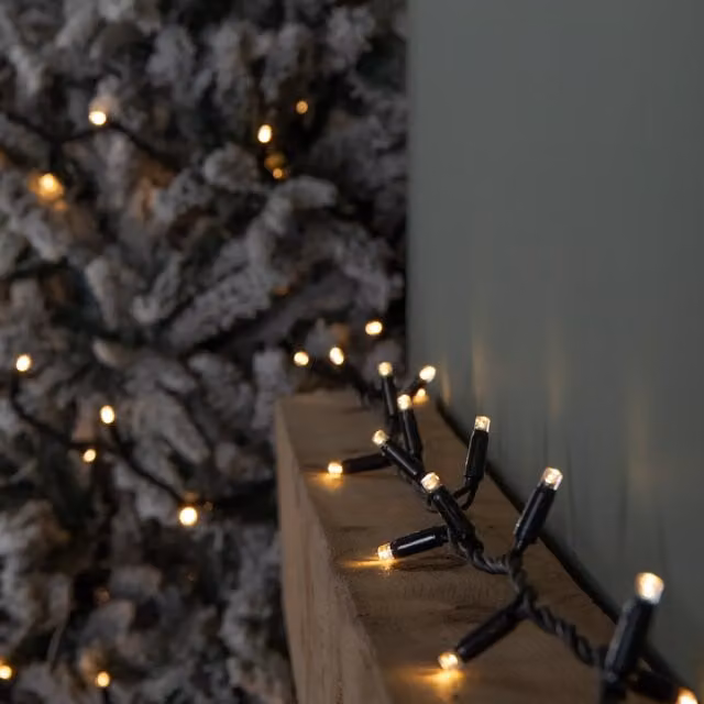 Samuel Alexander Connectable Max String Lights with 300 Warm White LEDs, 29.9m, Black – 1