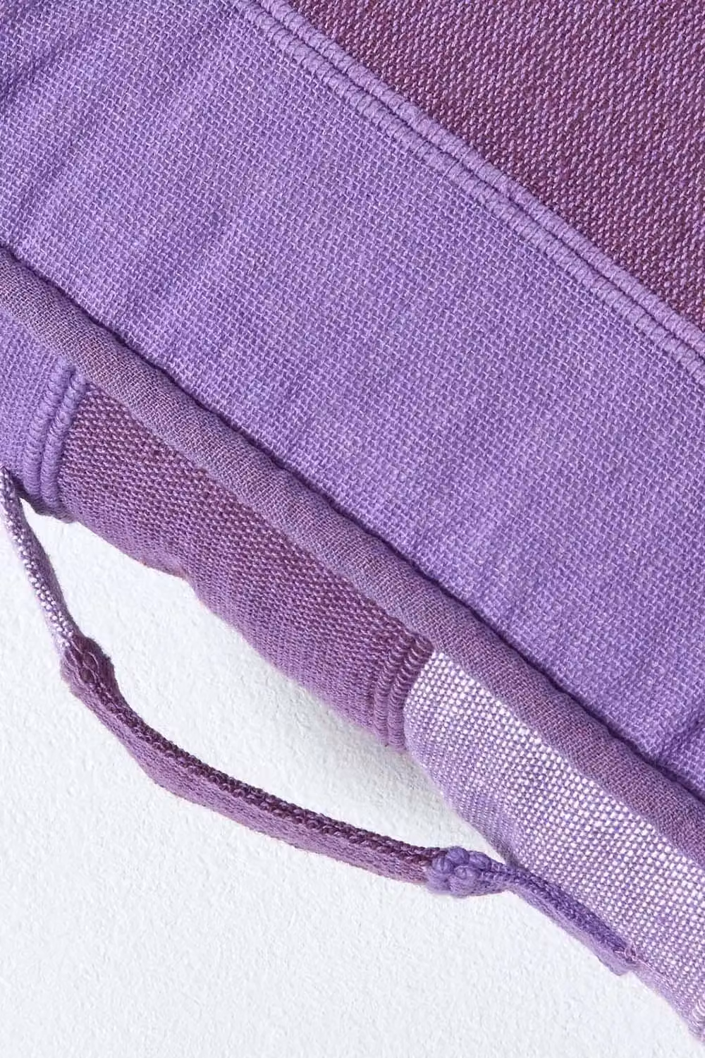 Homescapes Morocco Striped Cotton Floor Cushion in Purple Mauve, W/D/H: 40 x 40 x 8 cm – 2