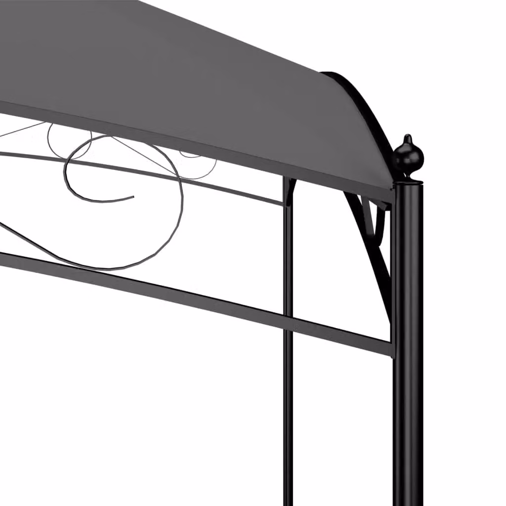Berkfield Home Anthracite and Black Hip Roof Garden Gazebo, W: 400 cm, D: 300 cm, H: 265 cm – 2