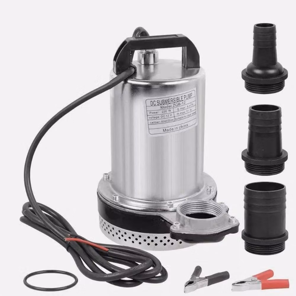 NESTLUNE 12V DC Submersible Dirty Water Pump for Garden, Silver – 2