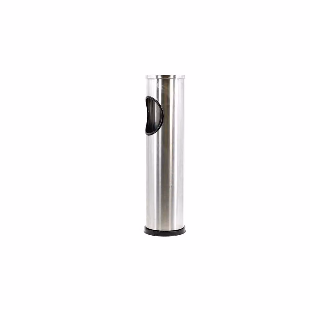 PAWNORA Silver Stainless Steel Outdoor Ashtray Cigarette Bin – 2