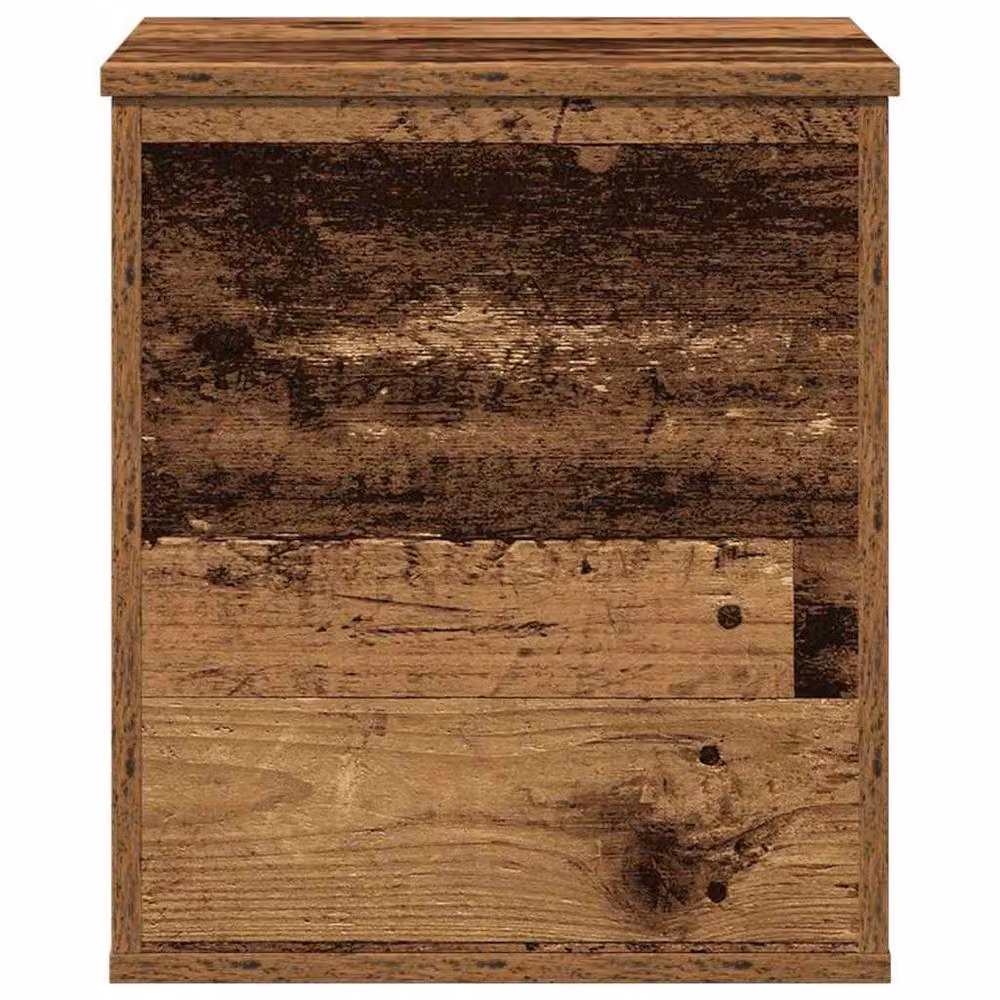 Berkfield Home Old Wood Storage Box in Brown, W/D/H: 40 x 42 x 46 cm – 4