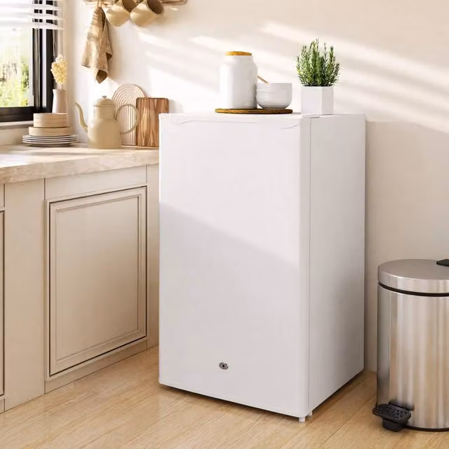 STILVORA 91L Under-Counter Lockable Fridge in White