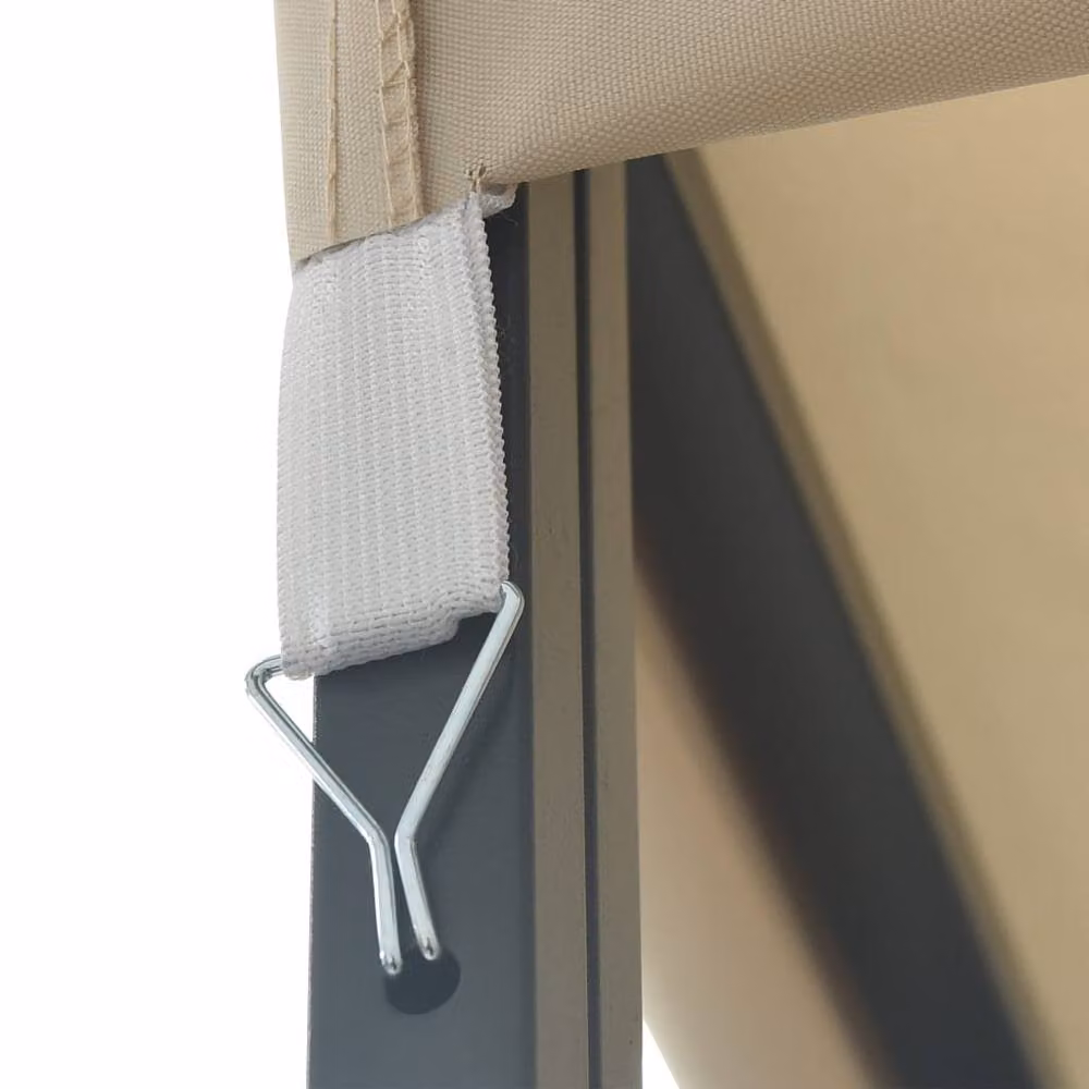 Berkfield Home Gazebo in Beige, W: 6 m, D: 3 m – 3
