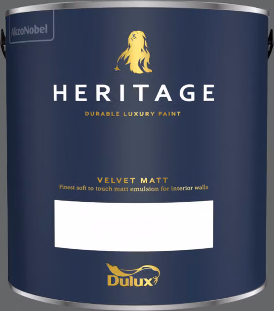 Dulux Trade Heritage Matt Paint in Grey, 2.5l