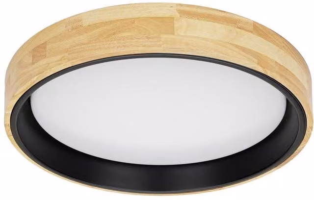 Netlighting Campelo Modern LED Flush Ceiling Light, 4000K, Brown