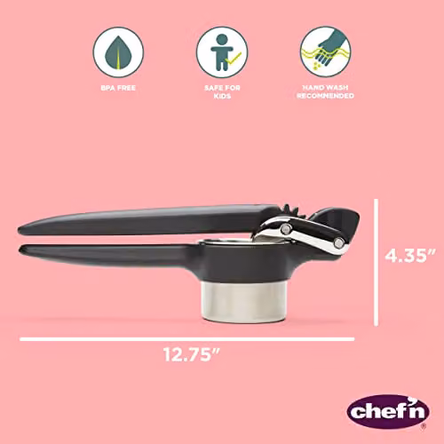 Chef'n FreshForce Potato Ricer in Black and Multicolour Stainless Steel, W/D/H: 32.385 x 9 x 12 cm – 3