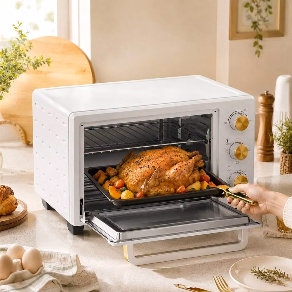 PAWNORA 21L Electric Toaster Oven and Grill in White – 5