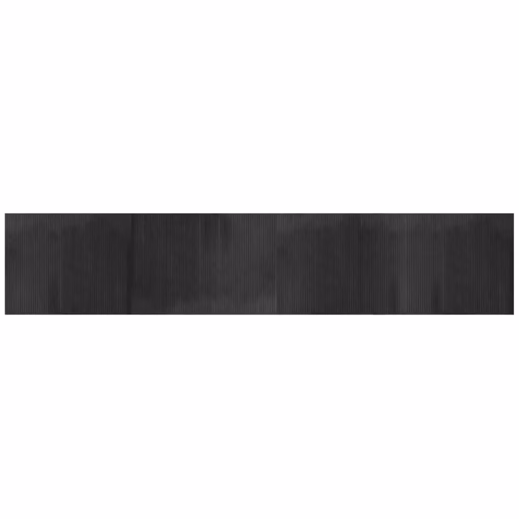 Berkfield Home Rectangular Bamboo Rug in Grey, W: 80 cm, L: 400 cm – 2