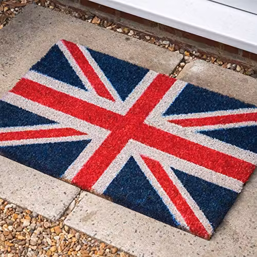 Nicola Spring Union Jack Coir Door Mats, Pack of 2, Multicolour, W: 60 cm, D: 40 cm – 4