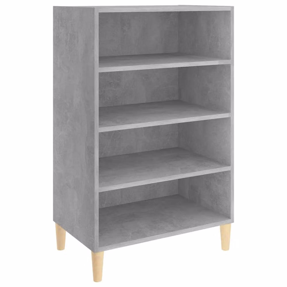 Berkfield Home Modern Sideboard in Concrete Grey, W/D/H: 57 x 35 x 90 cm – 3