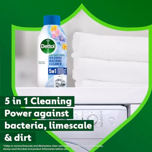 Dettol Antibacterial Washing Machine Cleaner with Blooming Beautiful Fragrance, 250ml – 2