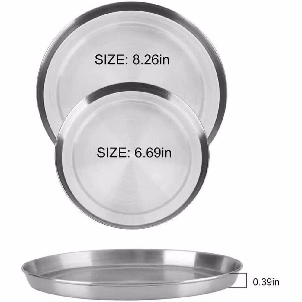 PAWNORA Stainless Steel 4-Hob Metal Cover Protector in Silver – 2