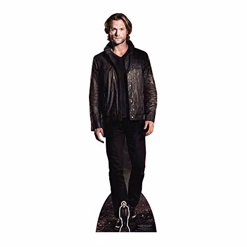 Star Cutouts Ltd Sam Winchester Man of Letters Supernatural Life Size Cardboard Cut Out with Mini Tabletop, Multi Colour, H 190 x W 59 x D 1 cm