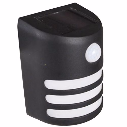 Luxform Solar Gap Wall Light with PIR Motion Sensor in Black