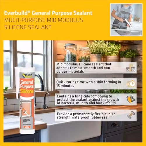 Sika Waterproof Silicone Sealant, Brown, 280ml – 3