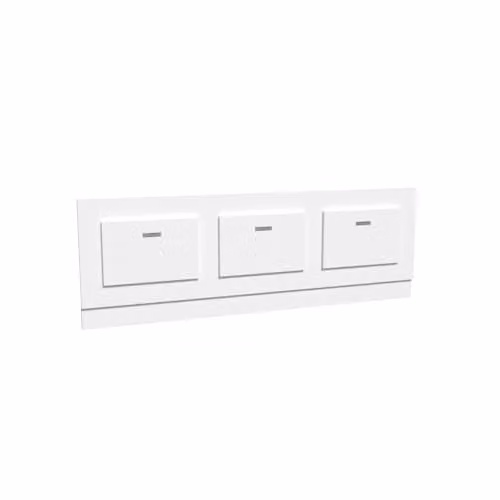 Nes Home White Durable PVC Magnetic Door Front Bath Panel, 170 cm – 2