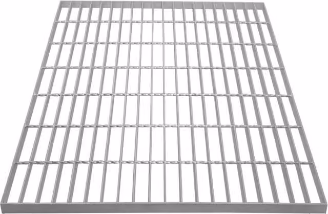 Monstershop Galvanised Grating in Silver, W/D/H: 70 x 70 x 7 cm
