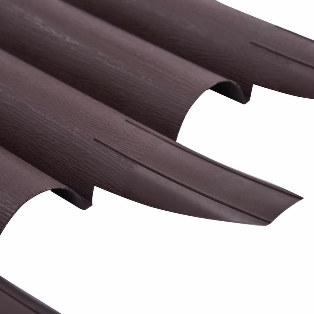 Berkfield Home Brown Plastic Lawn Edging, 36 Pieces, 10 m – 6