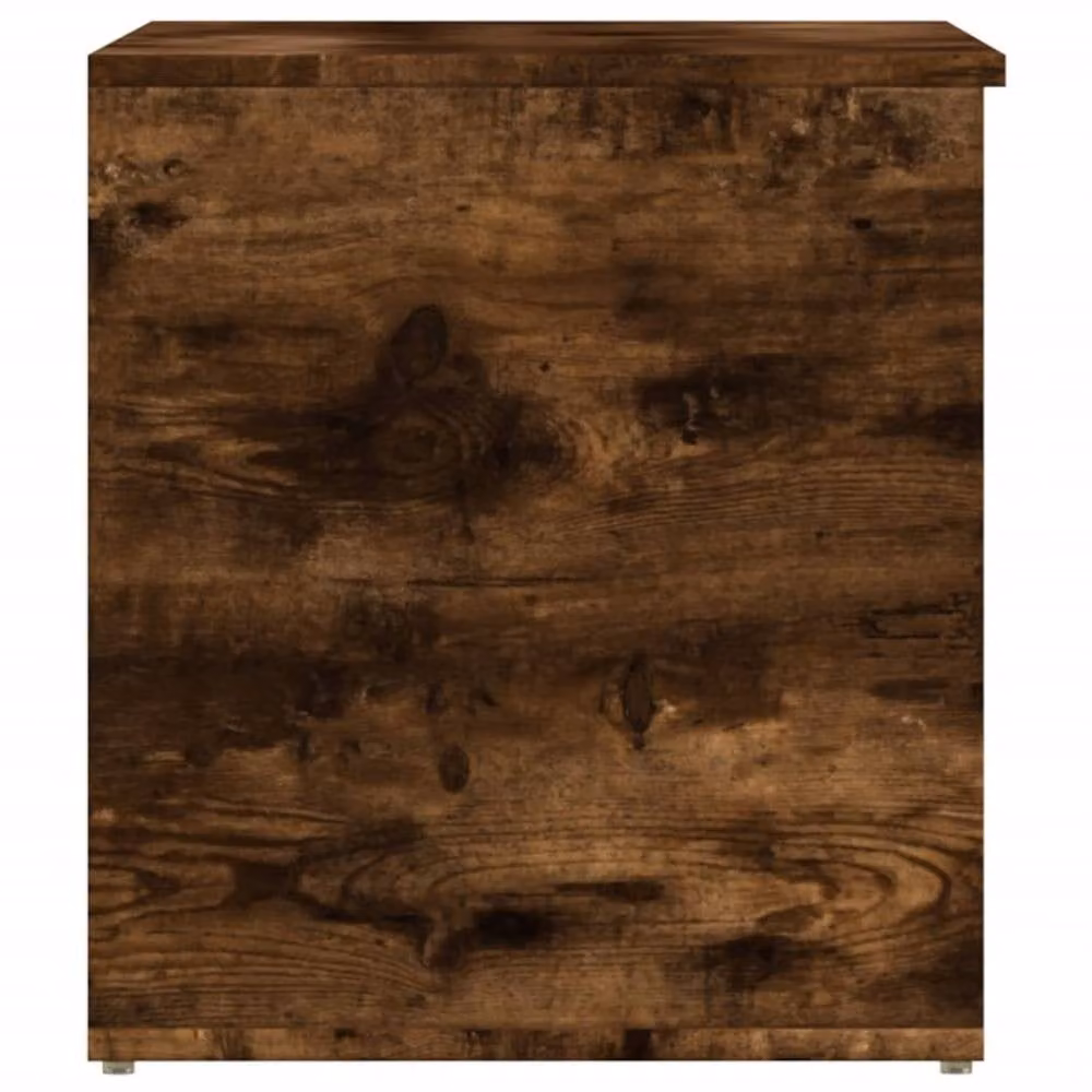 Berkfield Home Smoked Oak Storage Chest in Brown, W/D/H: 84 x 42 x 46 cm – 4