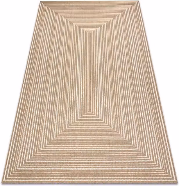 RugsX Beige Flat Weave Rectangular Rug, W: 80 cm, L: 150 cm