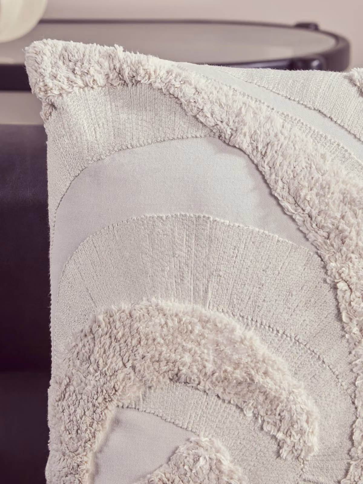 Orsina Bosie Ozella Cream Textured Cotton Square Cushion – 2