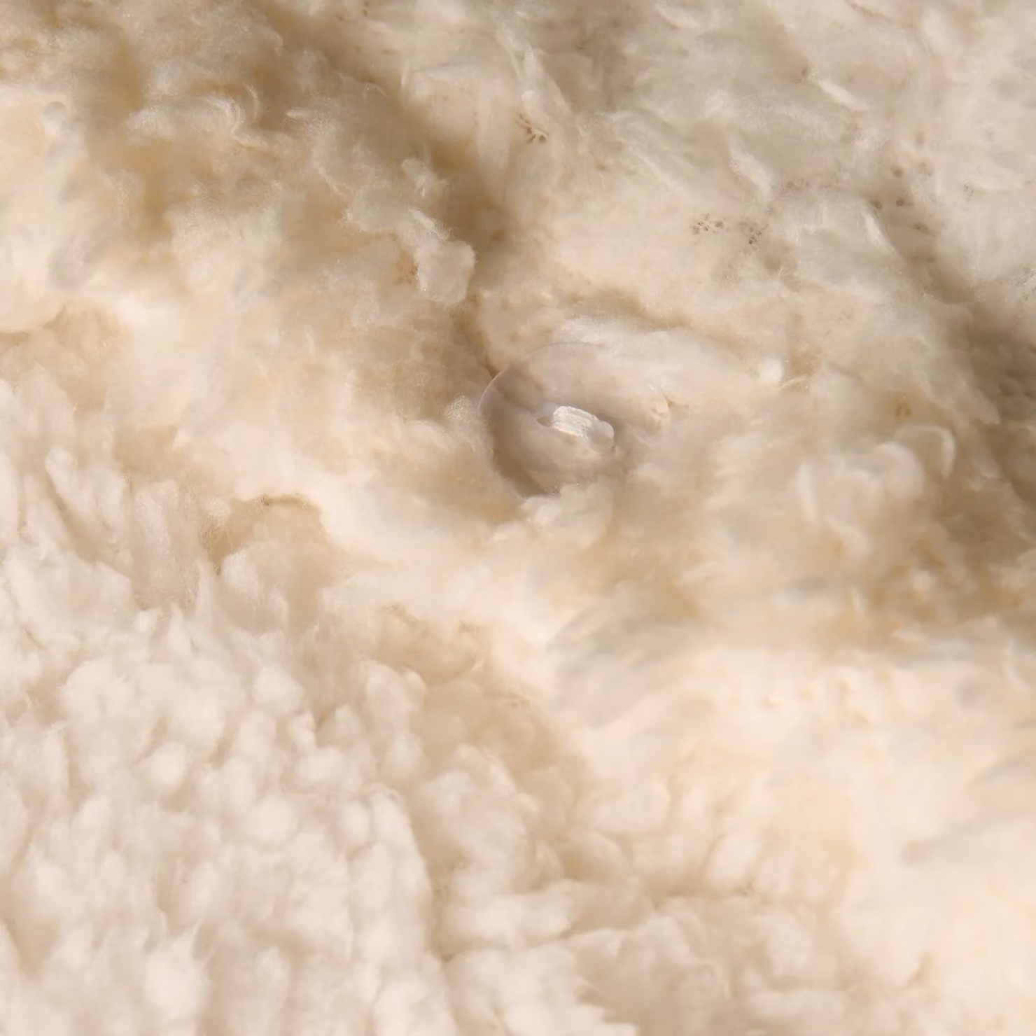 OHS Reversible Cable Knit Sherpa Teddy Fleece Duvet Cover and Pillowcase Set, Cream, Duvet Cover: 200 x 200 cm, Pillowcases: 50 x 75 cm – 3