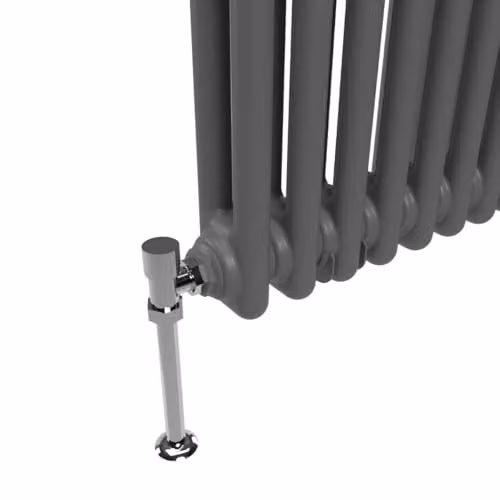 Lux Heat Anthracite Grey Vertical 2 Column Traditional Steel Radiator, H: 180 cm, W: 47 cm – 4