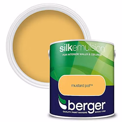 Berger Silk Emulsion Mustard Pot Yellow 2.5 l – 2