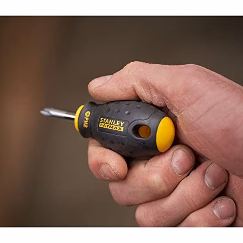 Stanley Fatmax Stubby Phillips PH2 x 30mm Screwdriver in Black and Yellow – 4