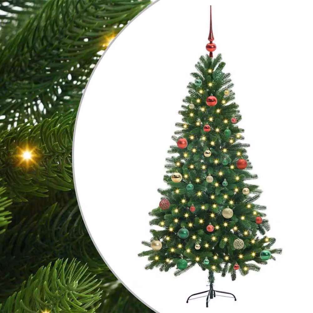 Berkfield Home Realistic Green Christmas Tree with 150 LEDs and Stand, Height: 150 cm – 3