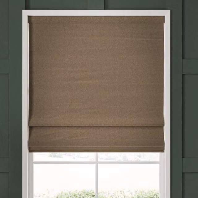 William Morris Reed Made To Measure Blackout Roman Blind in Mushroom