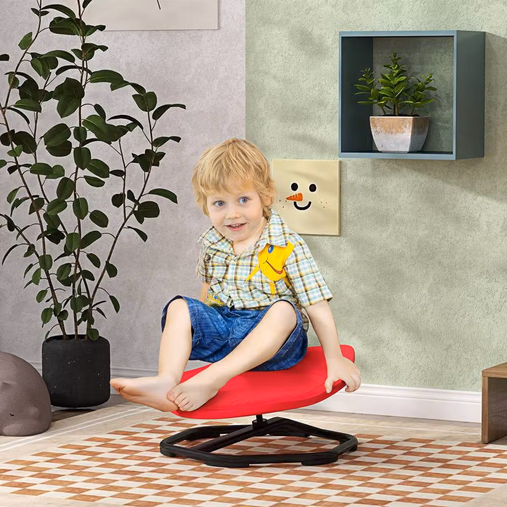 STILVORA Children's Sensory Spinning Chair in Red – 2