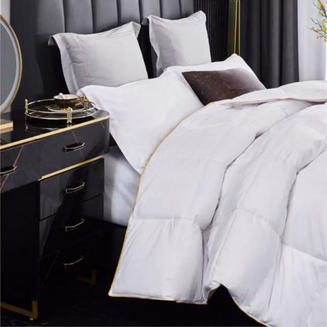 Ezysleep 15 Tog Goose Feather and Down Duvet, White, W/D/H: 200 x 220 cm