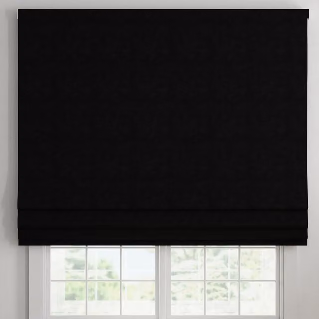 ANTE DECOR Altro Made To Measure Blackout Roman Blind in Black