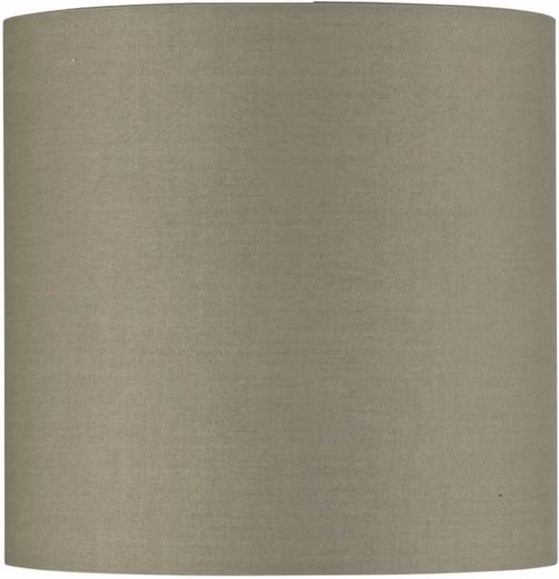 First Choice Lighting Sage Green Textured Cotton Cylinder Table Shade, Diameter: 17 cm – 1
