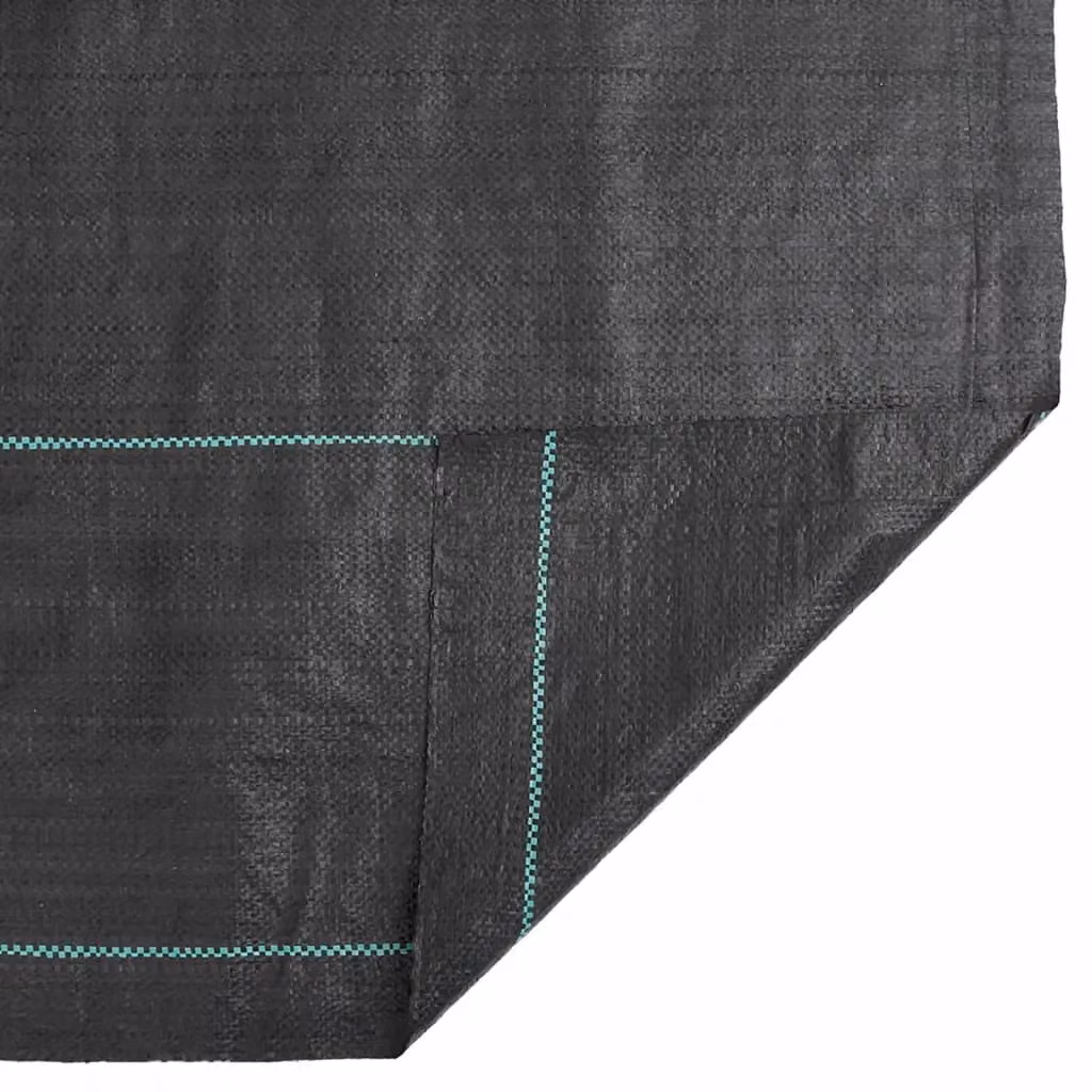 Berkfield Home Black Plastic Weed Membrane 1.5 x 50 m – 3
