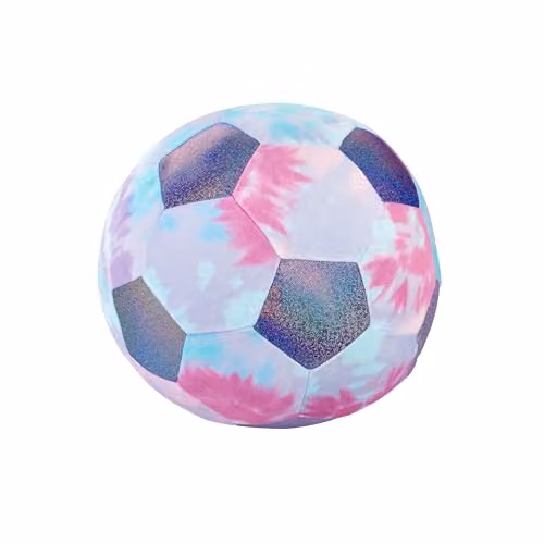 Catherine Lansfield Kids Tie Dye Football Shaped Cushion in Purple – 2