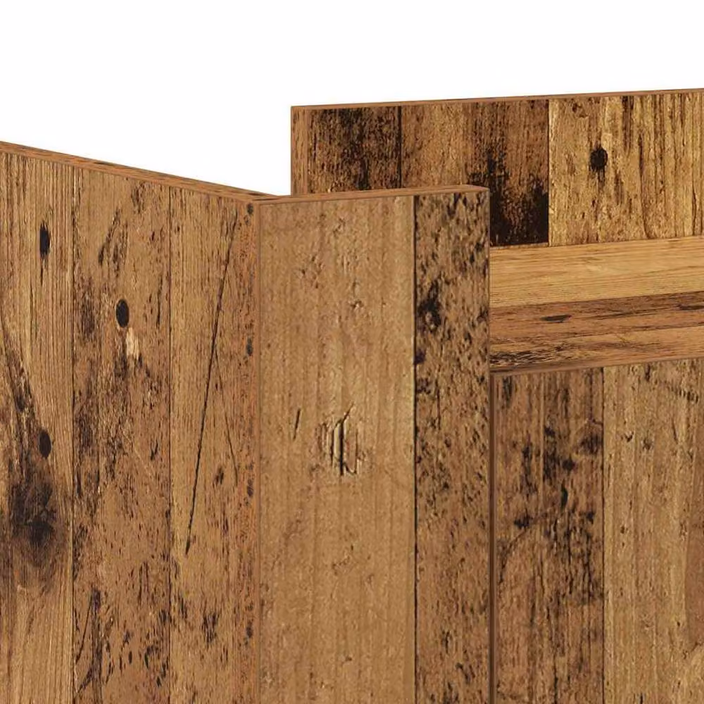 Berkfield Home Rustic Old Wood Sideboard in Brown, W/D/H: 45 x 35 x 75 cm – 6